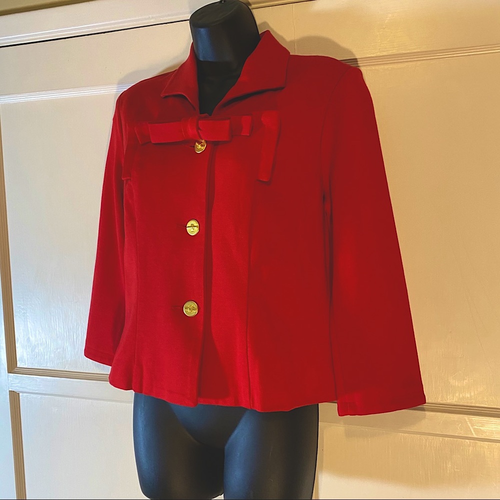 Cabi Beau Jacket Scarlet Red Blazer size 6